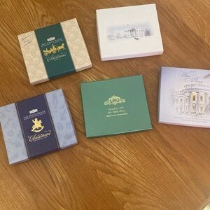 5 White House Historical Christmas Ornaments very good condition with bo…